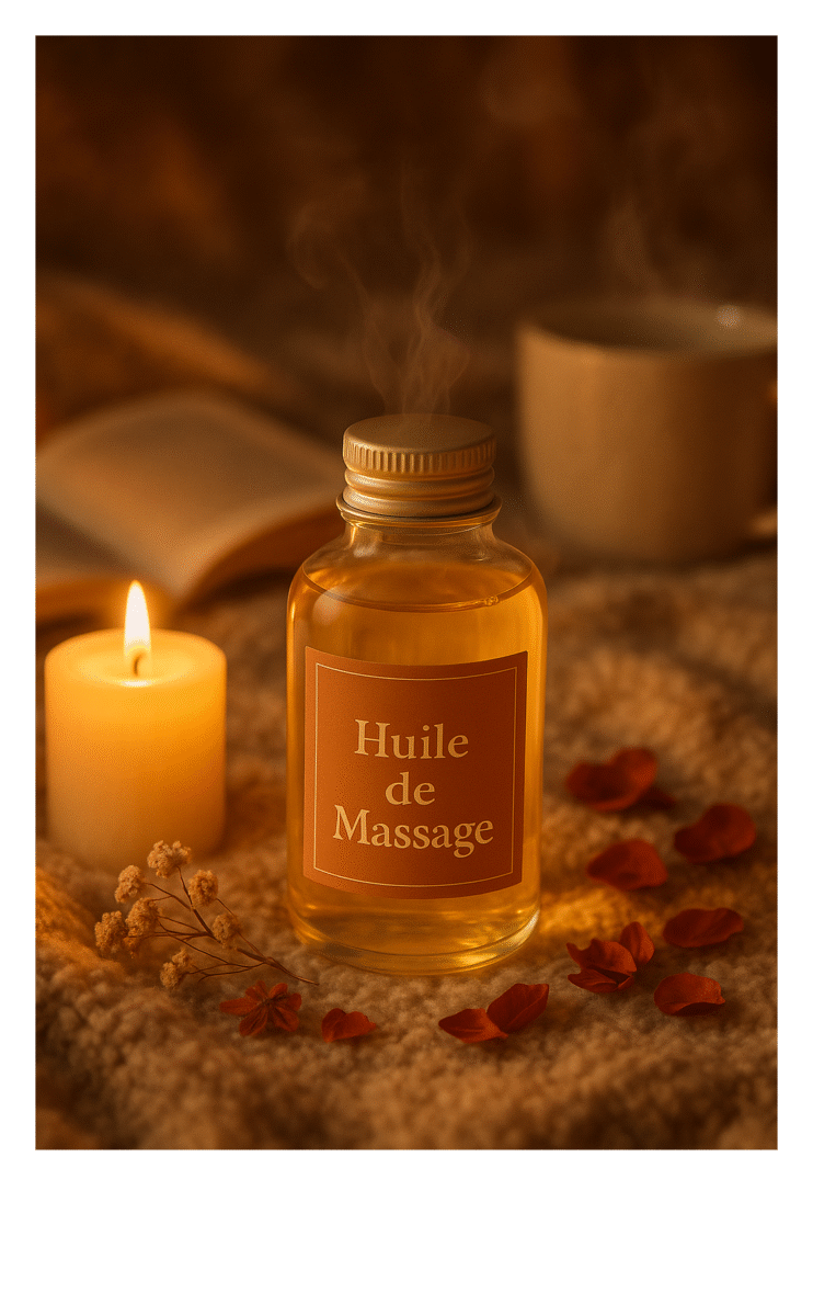 Huile essentielle massage