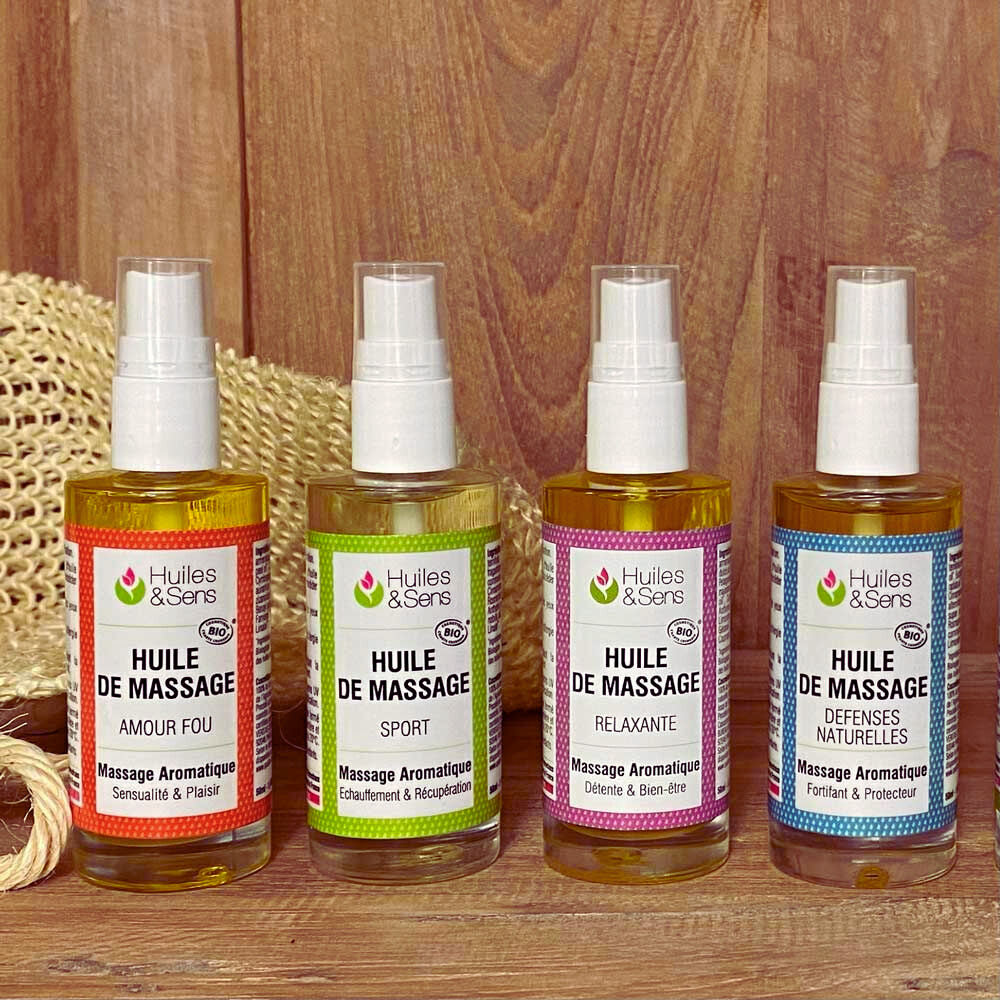 Huiles essentielles pour massage